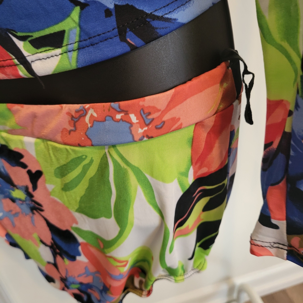 Vibrant Floral Kids Rashguard Set - Picture 10 of 10